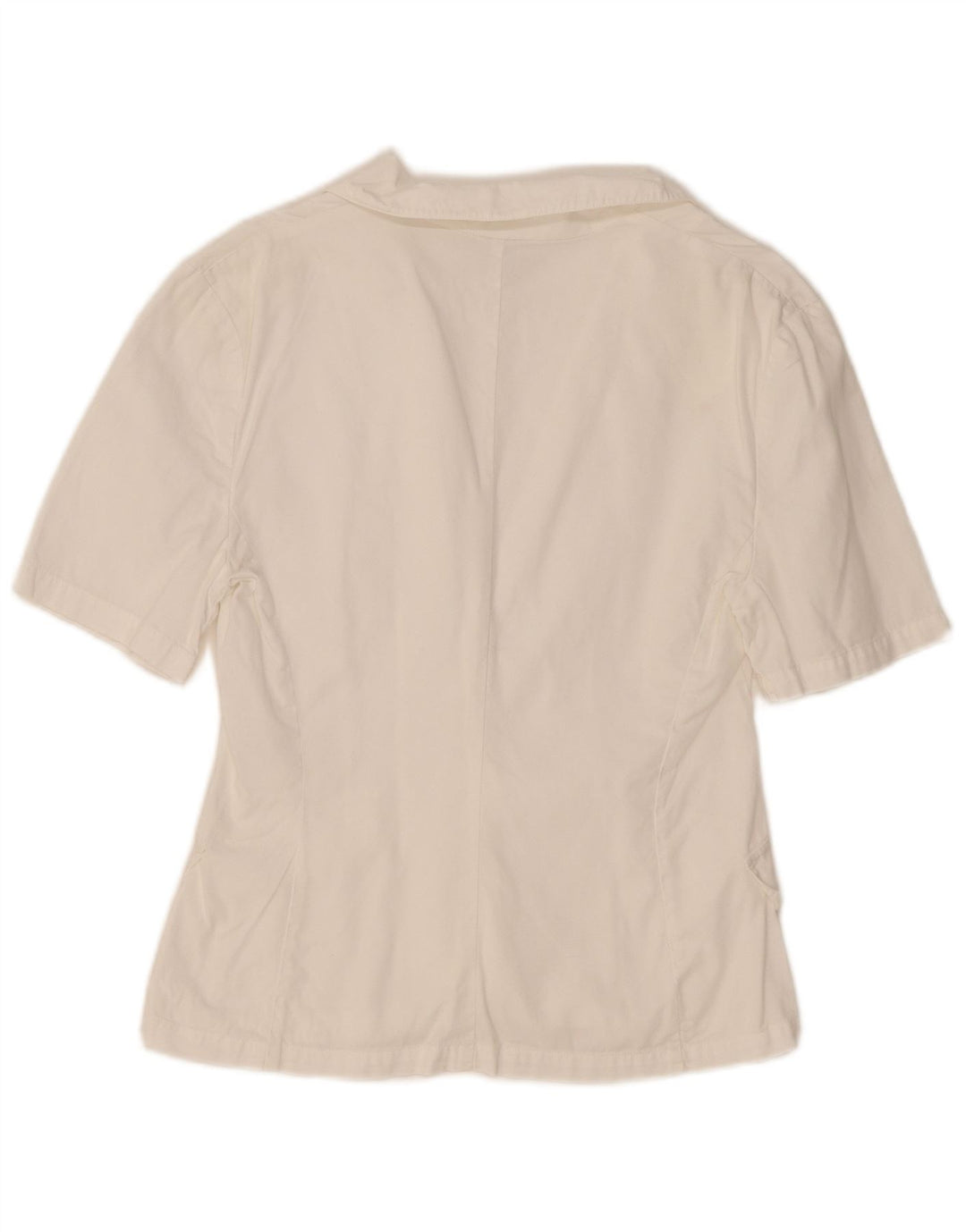 Top cardigan cu mânecă scurtă pentru femei Benetton IT 42 bumbac alb mediu
