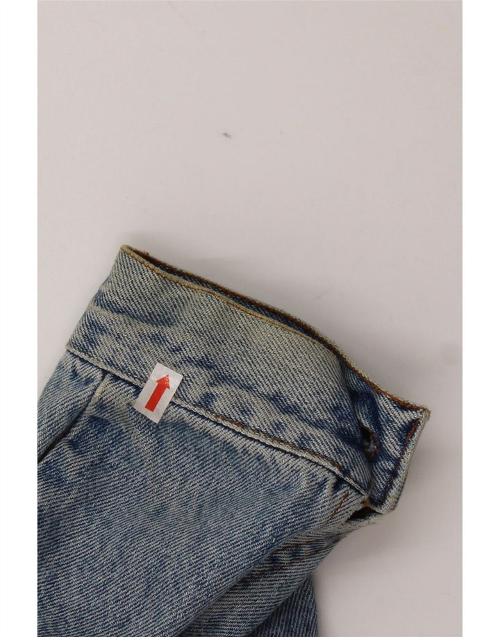 Jachetă de blugi vintage pentru bărbați UK 38, bumbac albastru mediu