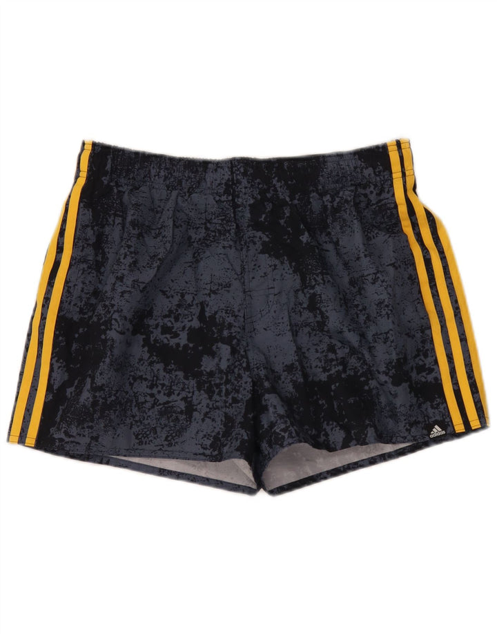 Pantaloni scurți sport pentru bărbați Adidas, gri mediu, poliester Tie Dye