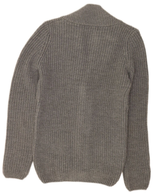 Pulover cardigan pentru bărbați Zara, gri mediu