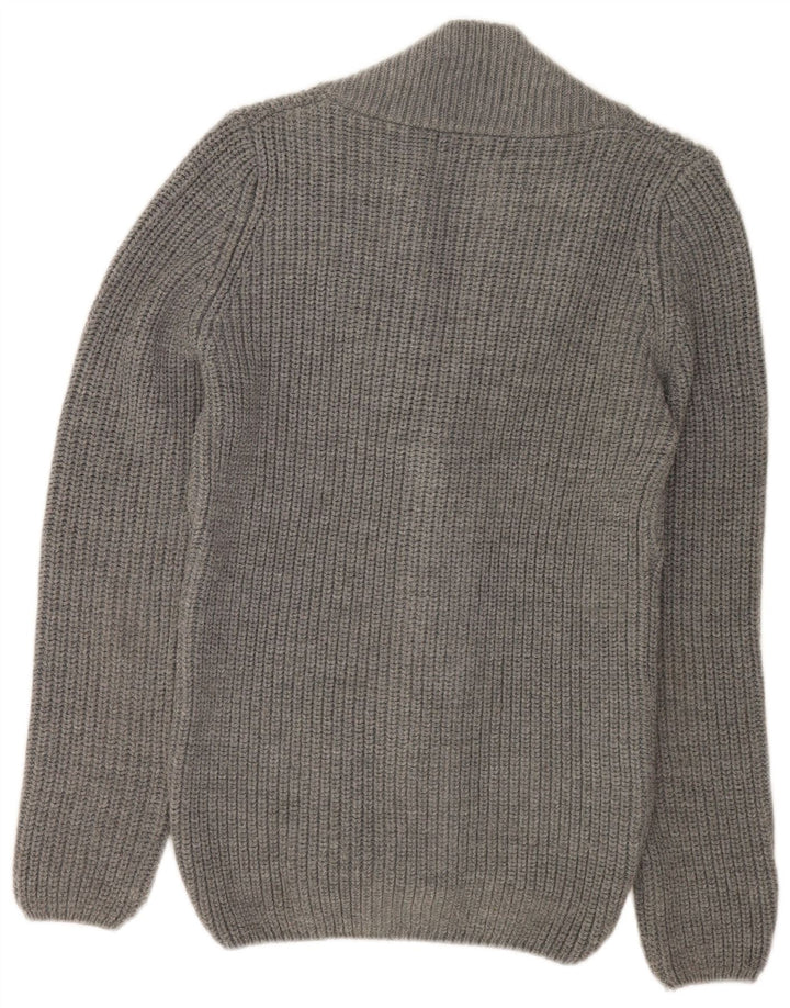 Pulover cardigan pentru bărbați Zara, gri mediu