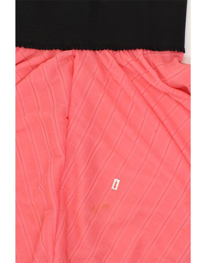 VINTAGE Womens A-Line Skirt W30 Medium Pink Colourblock Vintage Vintage and Second-Hand Vintage from Messina Hembry 