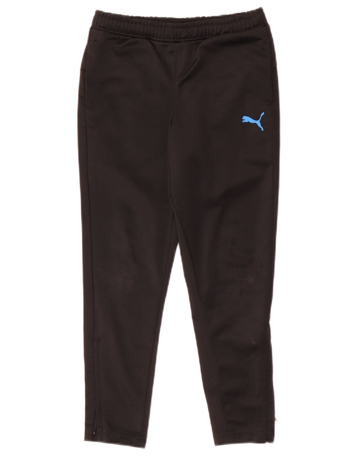 Pantaloni de trening Puma pentru baieti 7-8 ani poliester negru