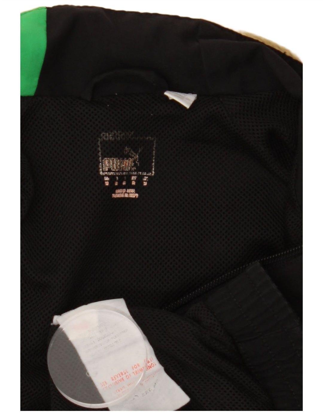 Jachetă de trening PUMA pentru bărbați, poliester negru mediu