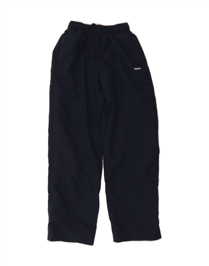 REEBOK Boys Tracksuit Trousers 11-12 Years  Navy Blue Polyester Vintage Reebok and Second-Hand Reebok from Messina Hembry 
