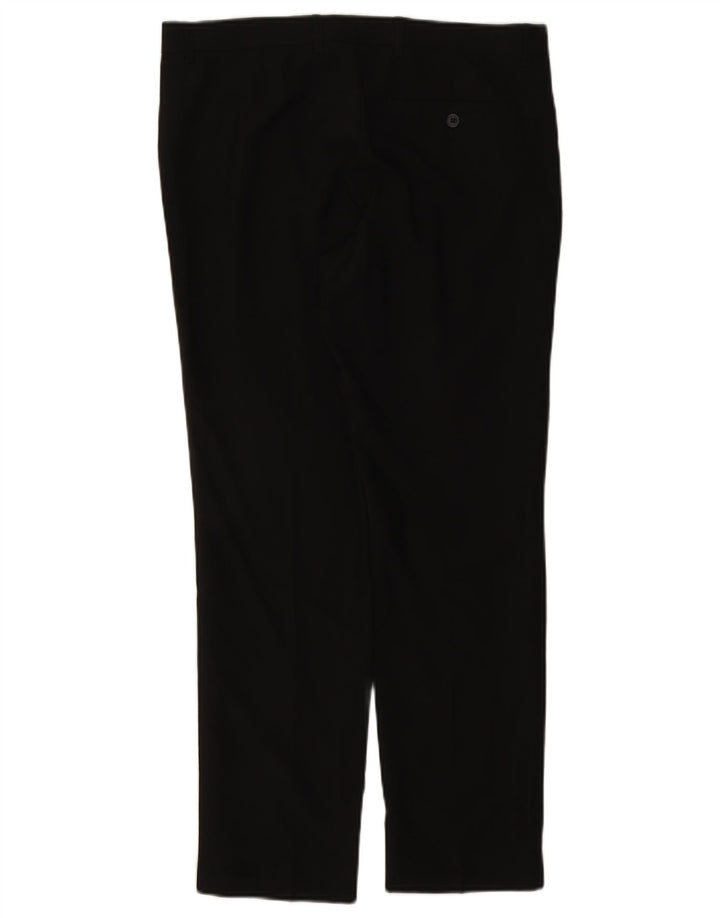 Pantaloni chino drepți pentru bărbați Marks & Spencer L34 L29 Poliester negru