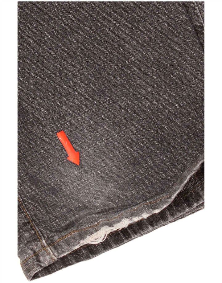 Blugi drepti distressed 505 Levi's pentru femei US 6 Medium W30 L32 gri