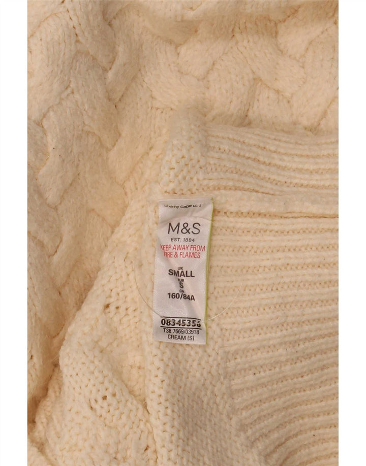 Pulover cu gât țestoasă pentru femei Marks & Spencer UK 10 Mic Bej
