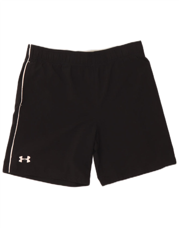 Pantaloni scurți sport grafic Under Armour pentru bărbați, poliester mediu negru