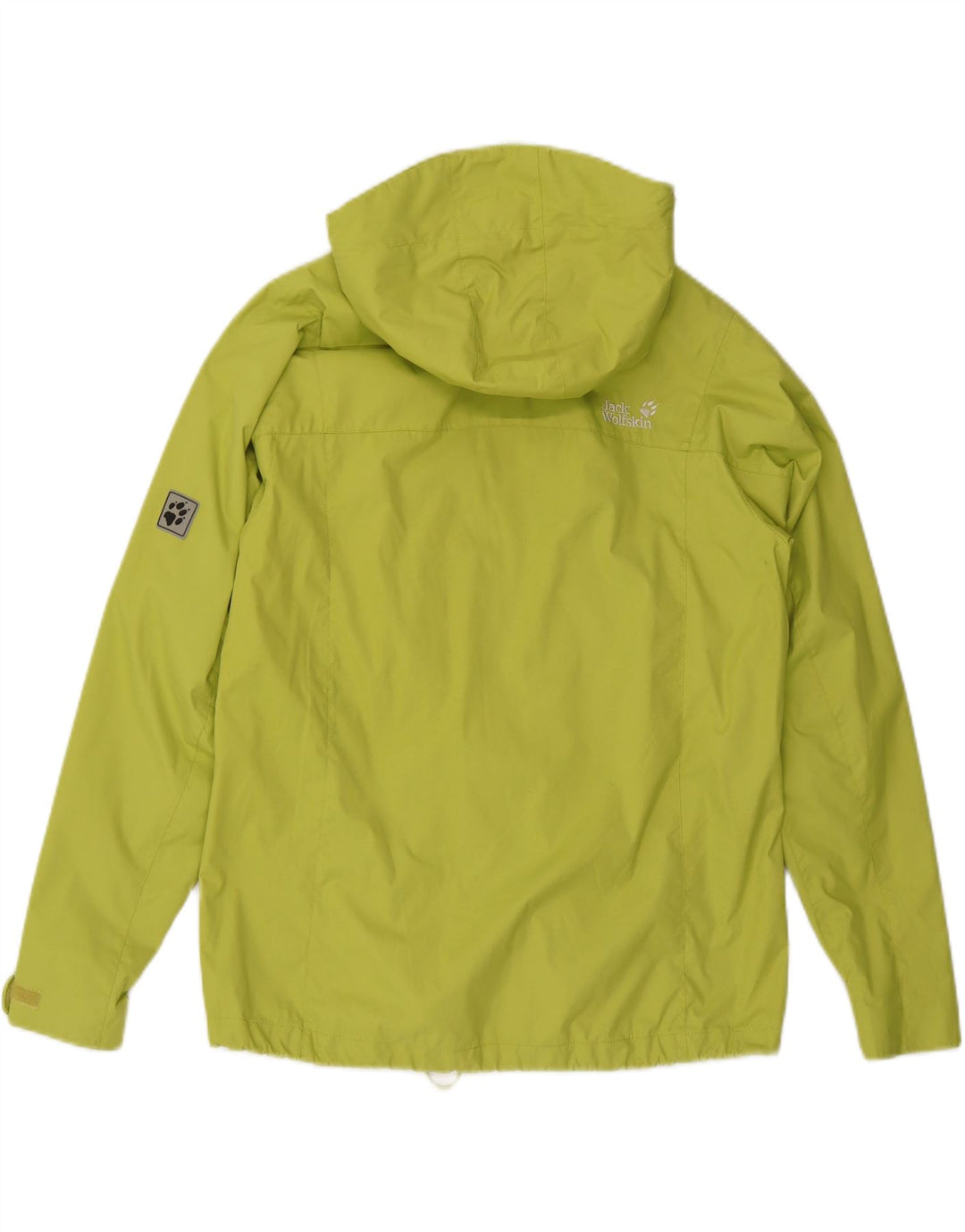 JACK WOLFSKIN Jachetă de ploaie cu glugă pentru femei UK 16 Poliamidă verde mare