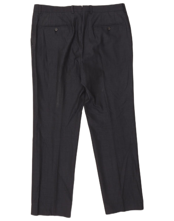 Massimo Dutti Pantaloni drepți pentru bărbați EU 44 Large W34 L29 Bleumarin