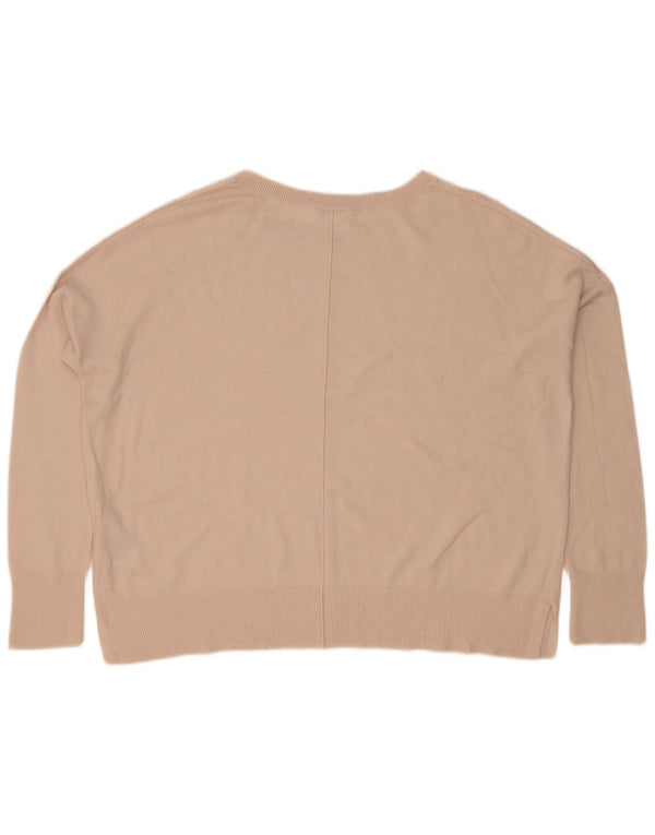 Pulover pentru femei Gap, supradimensionat, cu gât de barcă, UK 10, nailon roz mic