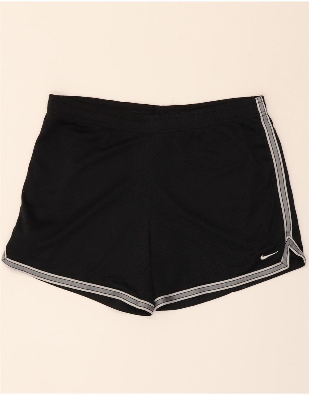 NIKE Womens Sport Shorts UK 18 XL  Black Polyester Vintage Nike and Second-Hand Nike from Messina Hembry 