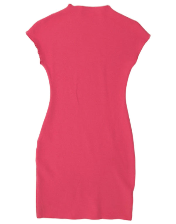 Rochie Bodycon pentru Damă Zara UK 8 Small Pink Viscose
