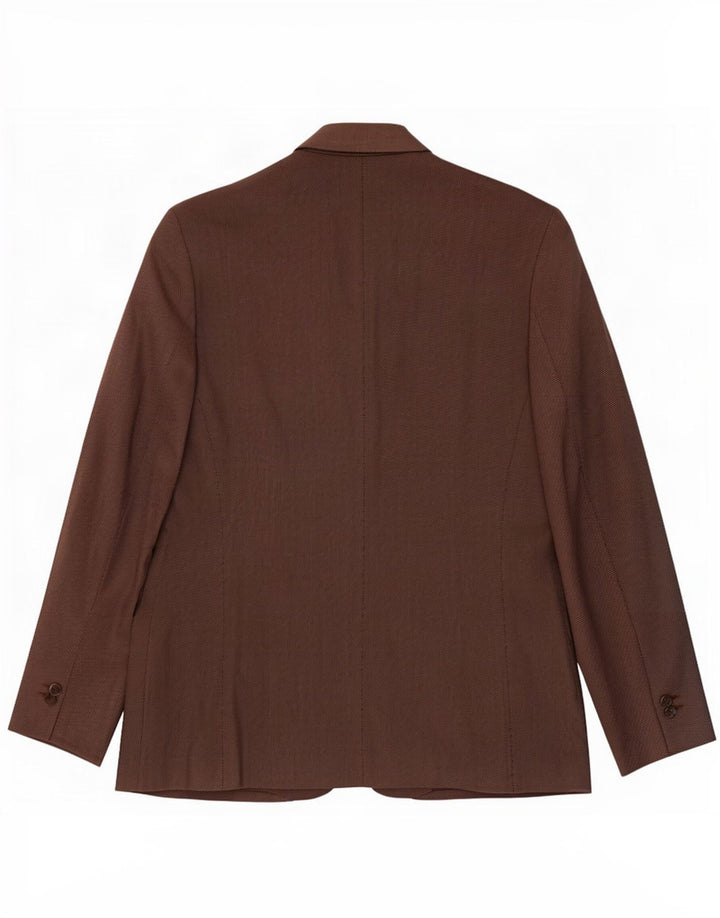 Jachetă pentru femei Marks & Spencer cu 1 nasture, UK 20 2XL, maro, poliester