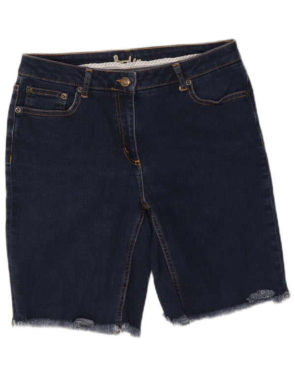Boden Womens Denim Shorts UK 12 Medium W28 Navy Blue Cotton