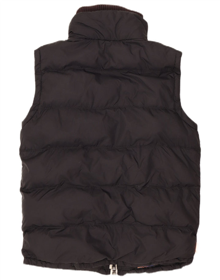 Gilet capitonat supradimensionat pentru bărbați Superdry UK 10 Small Black Nylon