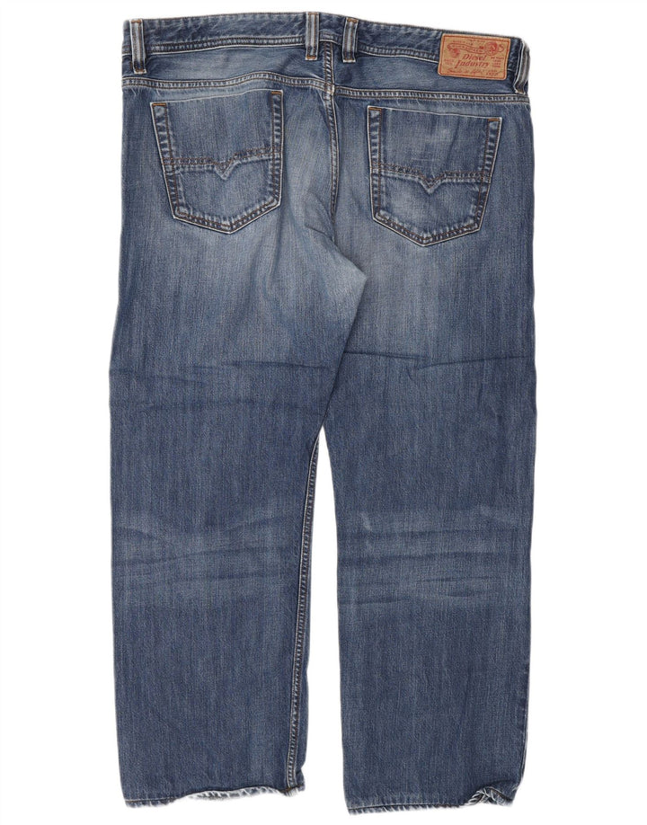 Blugi DIESEL Viker Regular Straight pentru bărbați W38 L27 Albastru