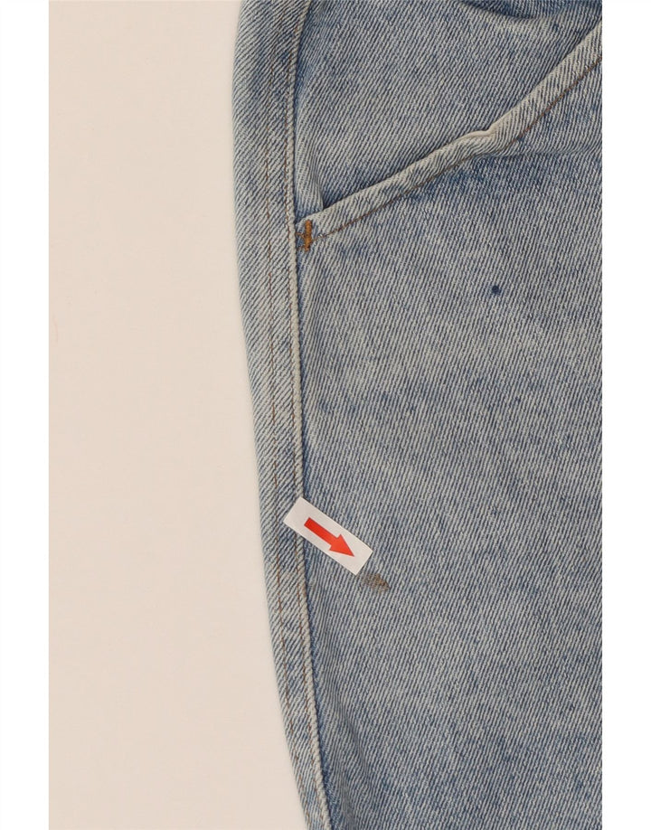 Pantaloni scurți din denim vintage pentru femei cu talie înaltă W24 XS albastru