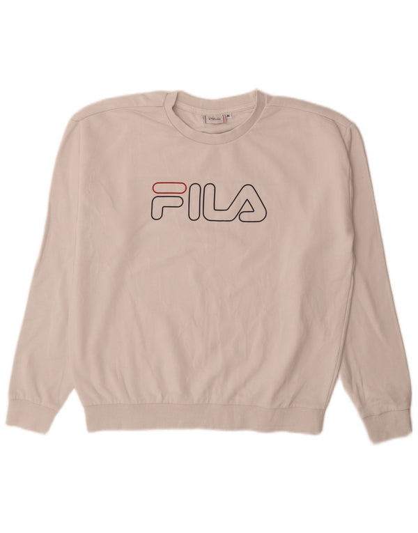 Pulover cu grafic pentru femei Fila UK 14 Medium White