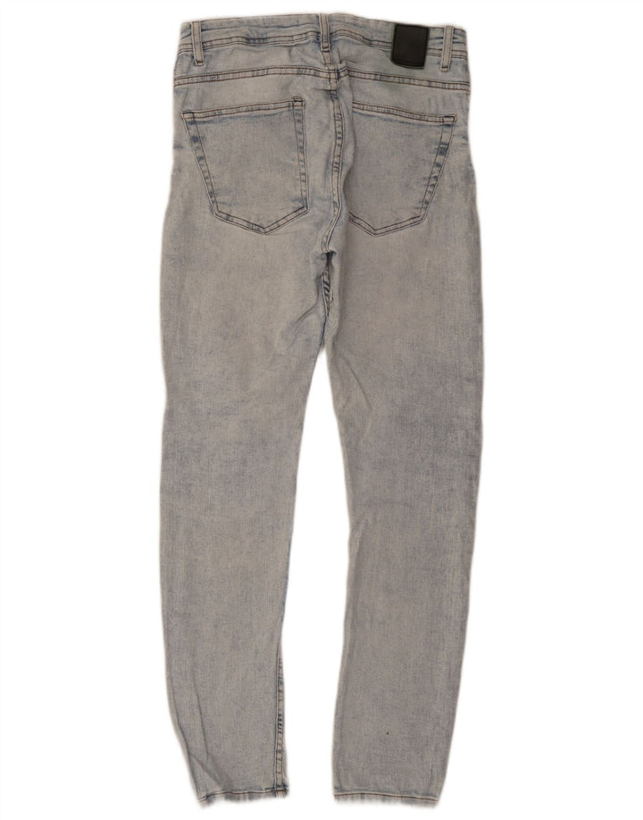 Blugi slim pentru bărbați Zara EU 42 Large W32 L29 Albastru
