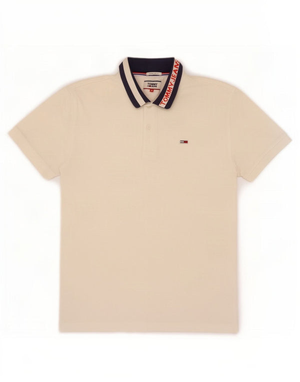 Tricou polo de rugby Tommy Hilfiger pentru bărbați, cu formă regulată, alb mediu
