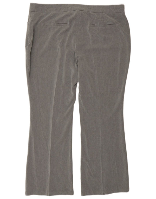 Marks & Spencer Pantaloni de costum bootcut pentru femei UK 18 XL W36 L29 gri viscoză