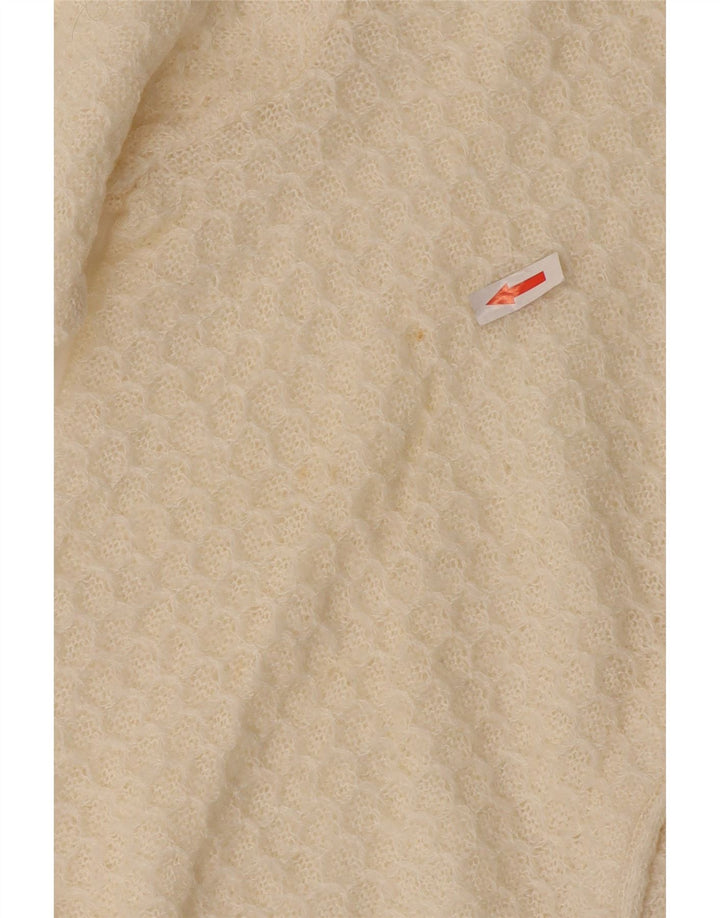 Pulover Cardigan Vintage pentru femei UK 10 Small Off White