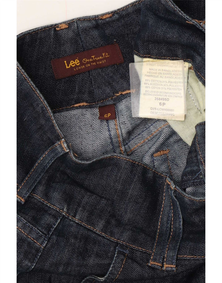 Bermude denim Lee pentru femei US 6 Medium W30 Bumbac bleumarin