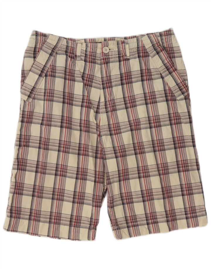 Pantaloni scurți chino pentru bărbați Ted Baker W32, bumbac cu carouri multicolore medii