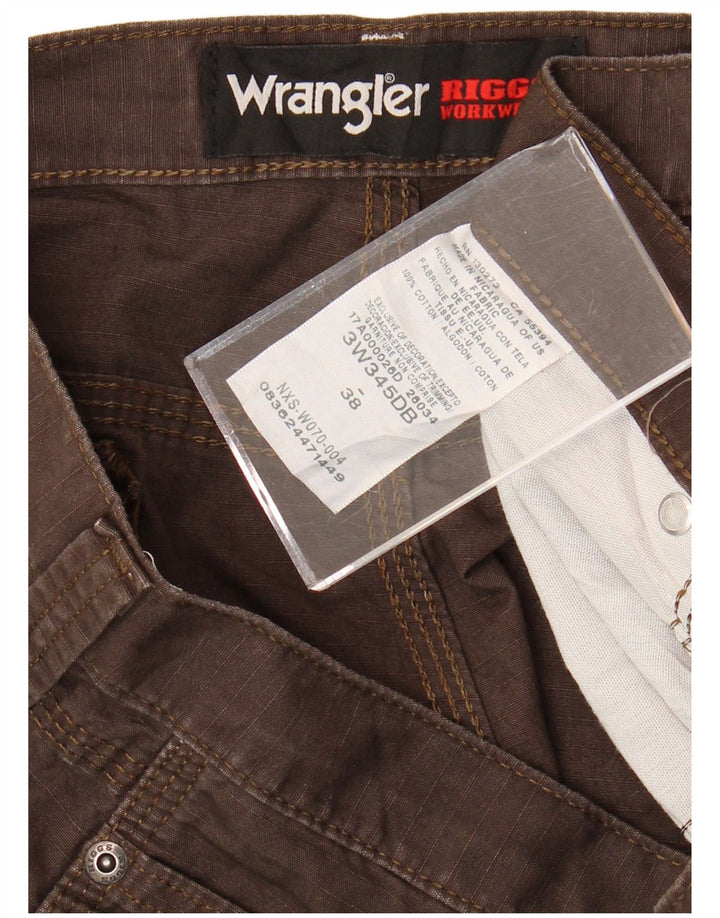 Pantaloni scurți cargo Wrangler pentru bărbați W38 XL, bumbac maro