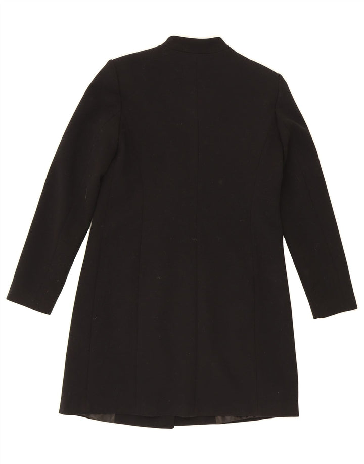 ZARA Womens Overcoat UK 12 Medium Black Polyester Vintage Zara and Second-Hand Zara from Messina Hembry 