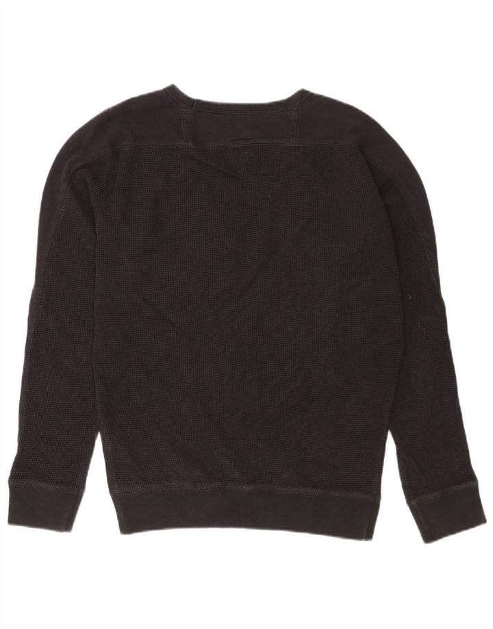 Pulover Diesel pentru bărbați, bumbac mediu negru