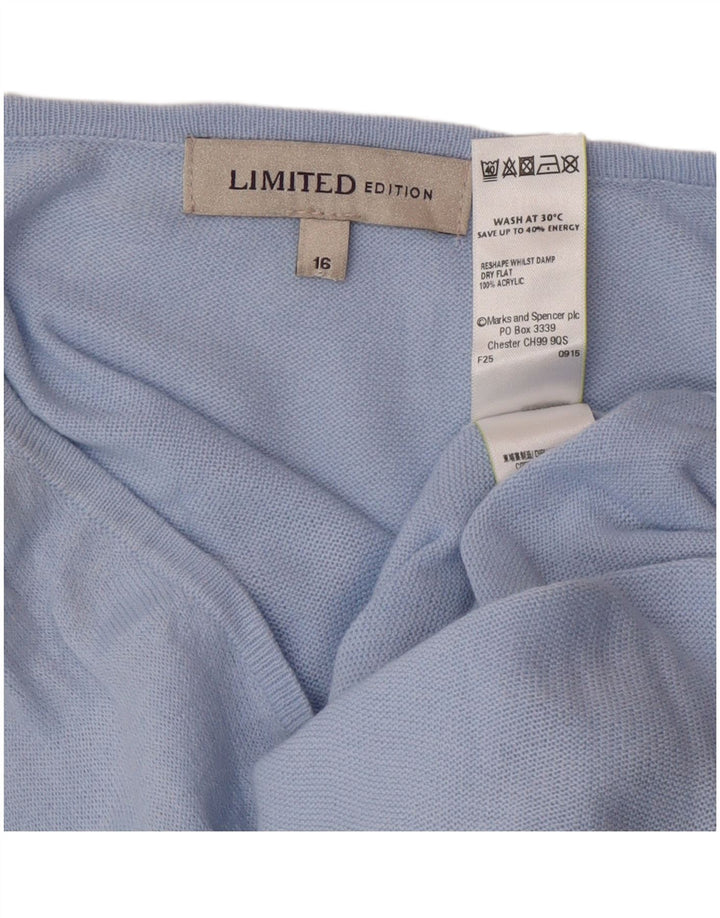 Marks & Spencer rochie supradimensionată pentru femei UK 16, mare, albastru acrilic