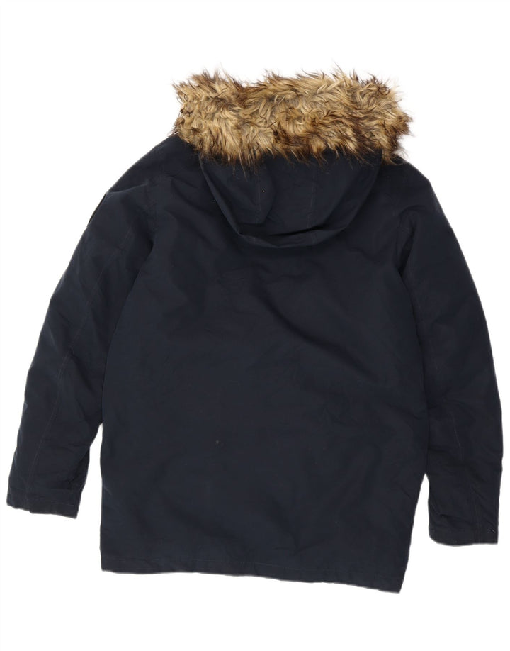 Jack & Jones Jachetă Parka cu glugă pentru băieți 13-14 ani, bleumarin