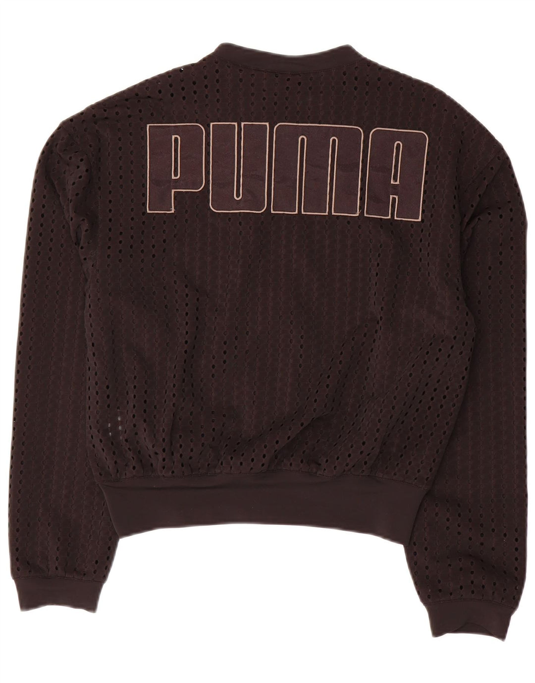 Jachetă de trening oversized Crop Graphic pentru femei PUMA UK 10 Small Black