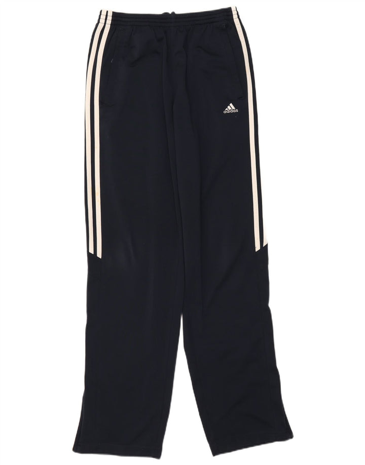 Pantaloni de trening Adidas pentru băieți 15-16 ani poliester bleumarin