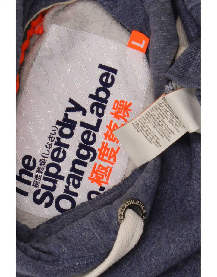 Pulover Superdry pentru bărbați, mare, albastru, bumbac