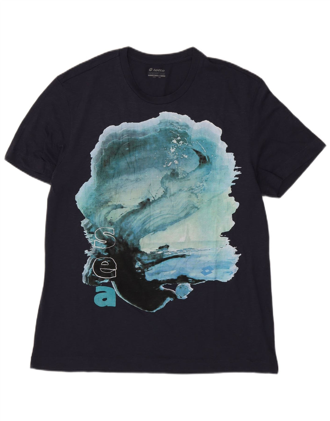 Tricou grafic pentru bărbați Lotto Top 3XL poliester bleumarin