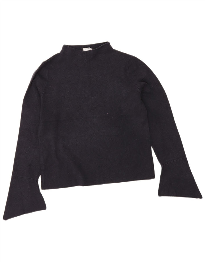 Marks & Spencer Top pentru femei cu mânecă lungă UK 12 Medium Bleumarin Viscoză