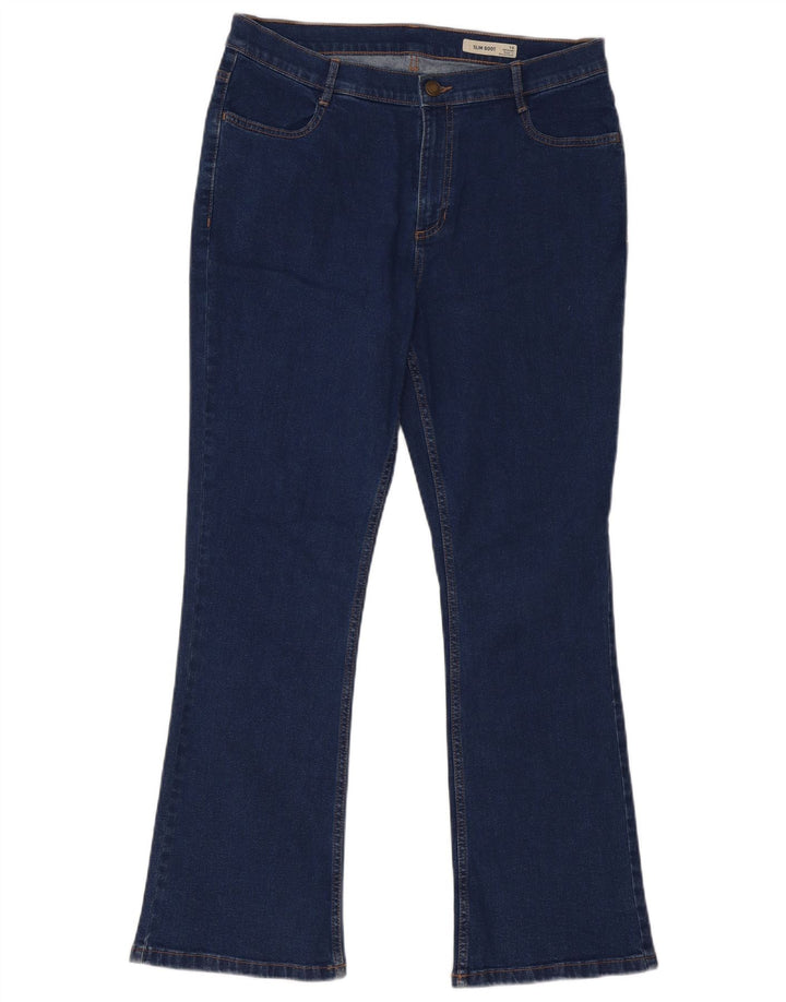 Marks & Spencer Blugi Bootcut Regular Slim pentru femei UK 14 Large W34 L30 Blue