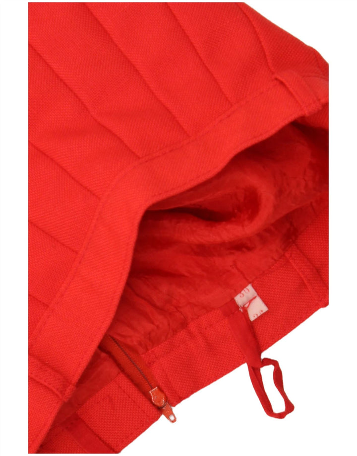 Fusta plisată cuțit pentru femei VINTAGE IT 36 XS W24 roșu