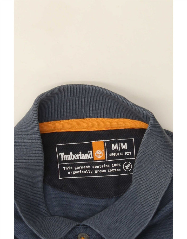 Cămașă polo Timberland pentru bărbați, cu formă regulată, din bumbac albastru mediu