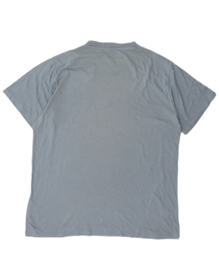 Tricou grafic pentru bărbați Weird Fish Top mare, albastru, bumbac