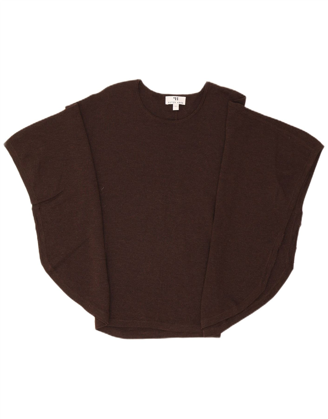 Pulover poncho pentru femei Peter Hahn UK 14 maro mediu