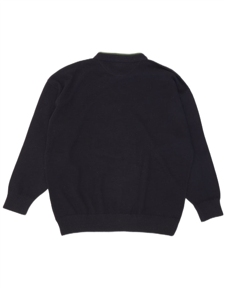Pulover cu grafică pentru bărbați Alexander's, cu gât crew, 2XL, lână bleumarin