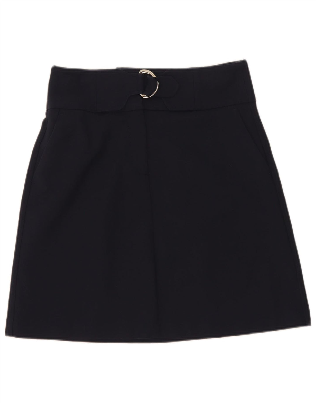 Fusta mini pentru femei Marks & Spencer UK 8 Small W28 Bumbac bleumarin