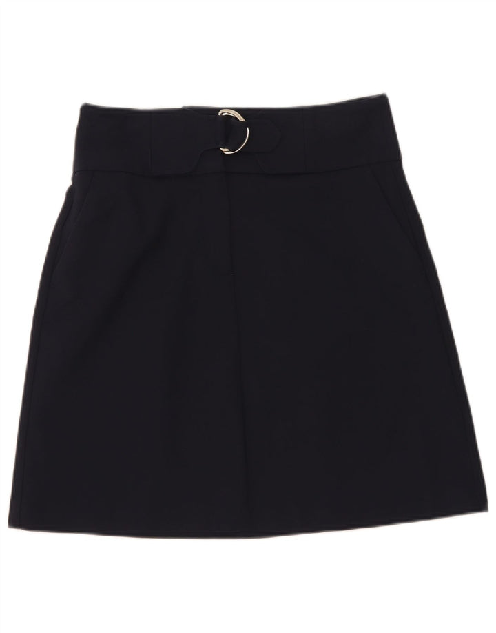 Fusta mini pentru femei Marks & Spencer UK 8 Small W28 Bumbac bleumarin