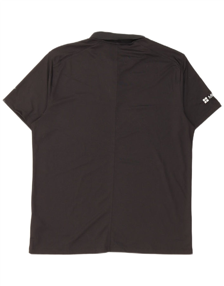Tricou polo Nike Dri Fit pentru bărbați, mare, negru, poliester