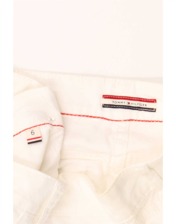 Pantaloni scurti chino Tommy Hilfiger pentru femei US 6 Medium W32 Bumbac alb